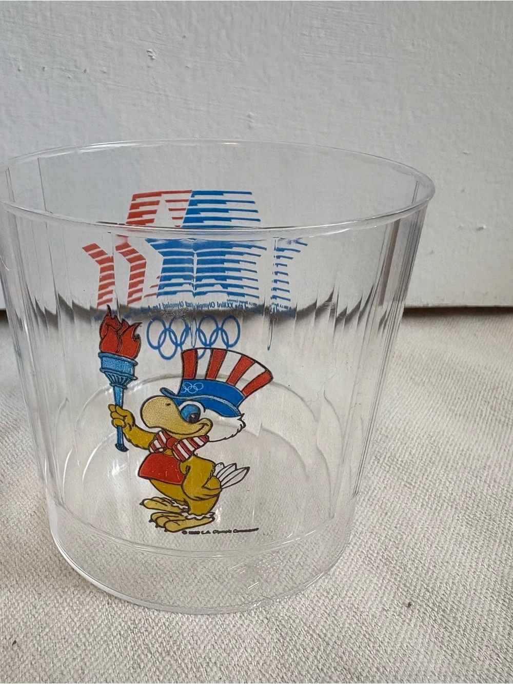 Vintage 1984 Olympics Plastic Party Cups with Sam the Eagle, Los Angeles